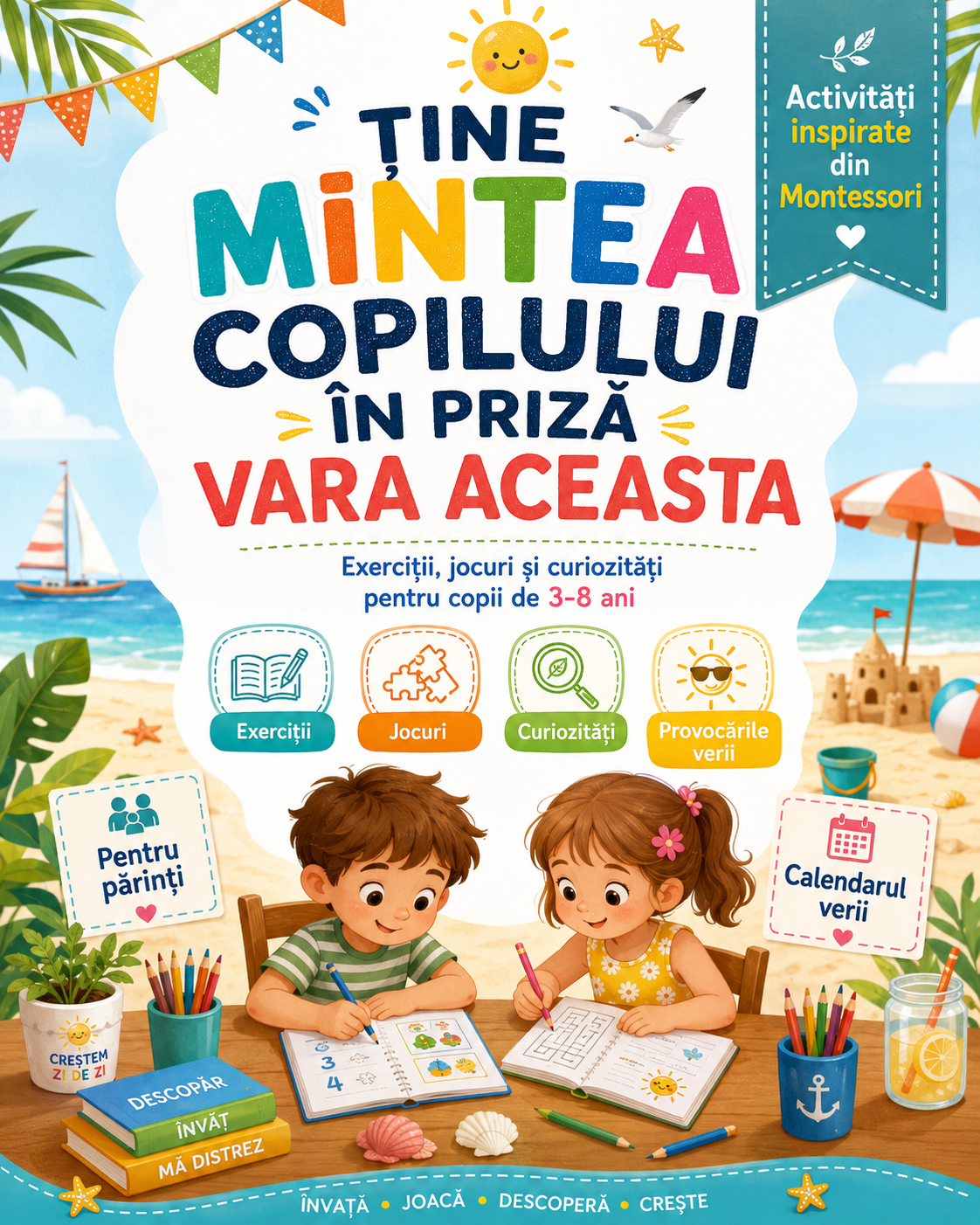 Ține mintea copilului în priză vara aceasta!