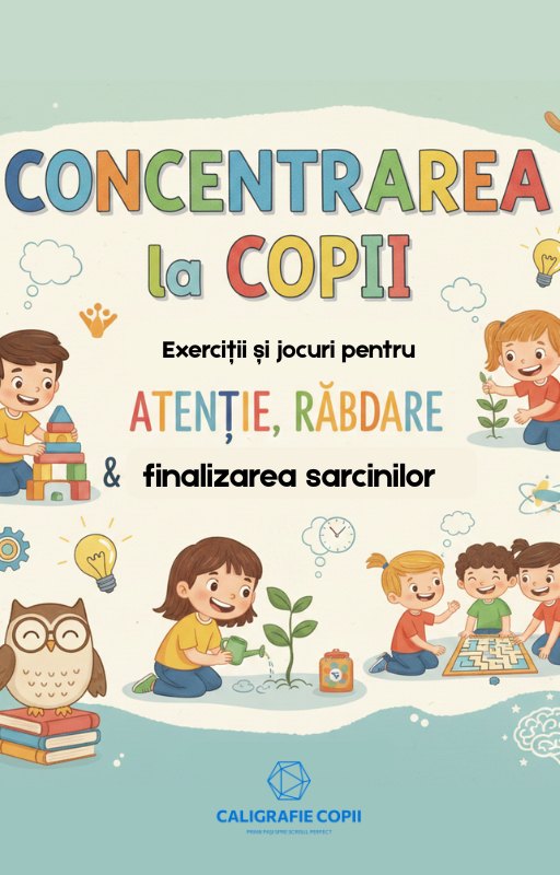 Concentrarea la copii – Exerciții și jocuri pentru atenție, răbdare și finalizarea sarcinilor